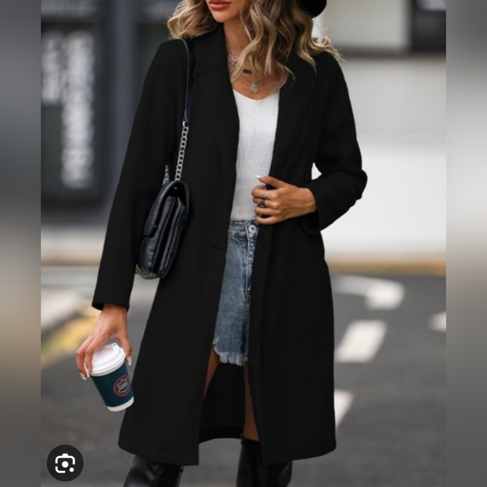 😍HP🫶 Romantic Hut Black Coat Size XXL